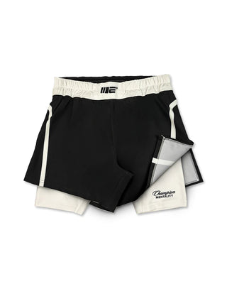 Engage INVICTA 2-in-1 Fight Shorts - Black