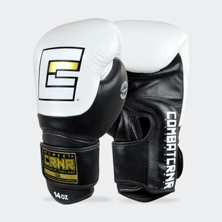 Combat CRNR HMIT Champion Boxing Gloves - Black/White