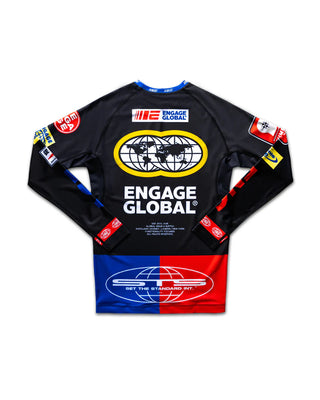 Engage Racer Rash Guard Long Sleeve - Black