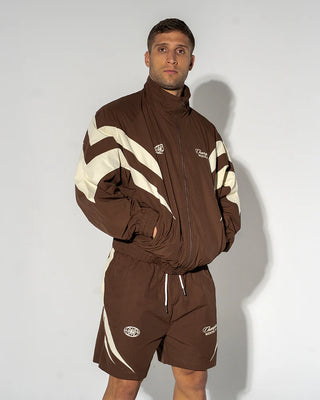 Engage "Champion Mentality" Track Jacket Black Brown