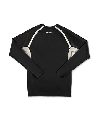 Engage INVICTA Long Sleeve Rash Guard - Black