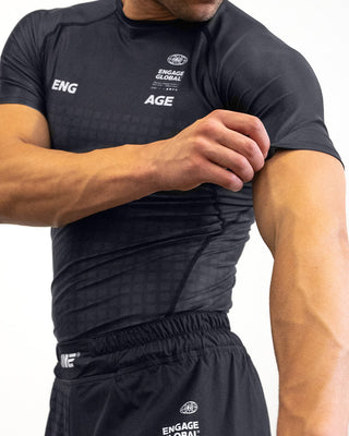 Engage Graph Tech Rash Guard - Black