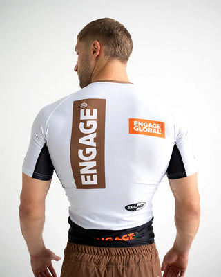 Engage Tundra Short Sleeve Rash Guard – White
