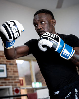 Engage E-Series Boxing Gloves (Blue/White)